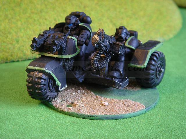 40k Dark Angel Ravenwing Space Marine Attack Bike