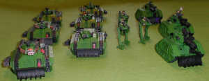 Warhammer 40k Cadian Tank Column