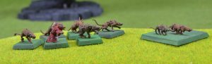 Age 0f Sigmar Chaos Skaven Giant Rats and Rat Swarm